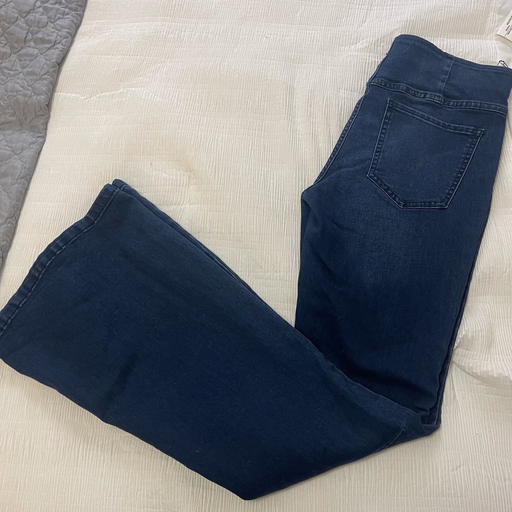 Free People Pull on Flare Jeans